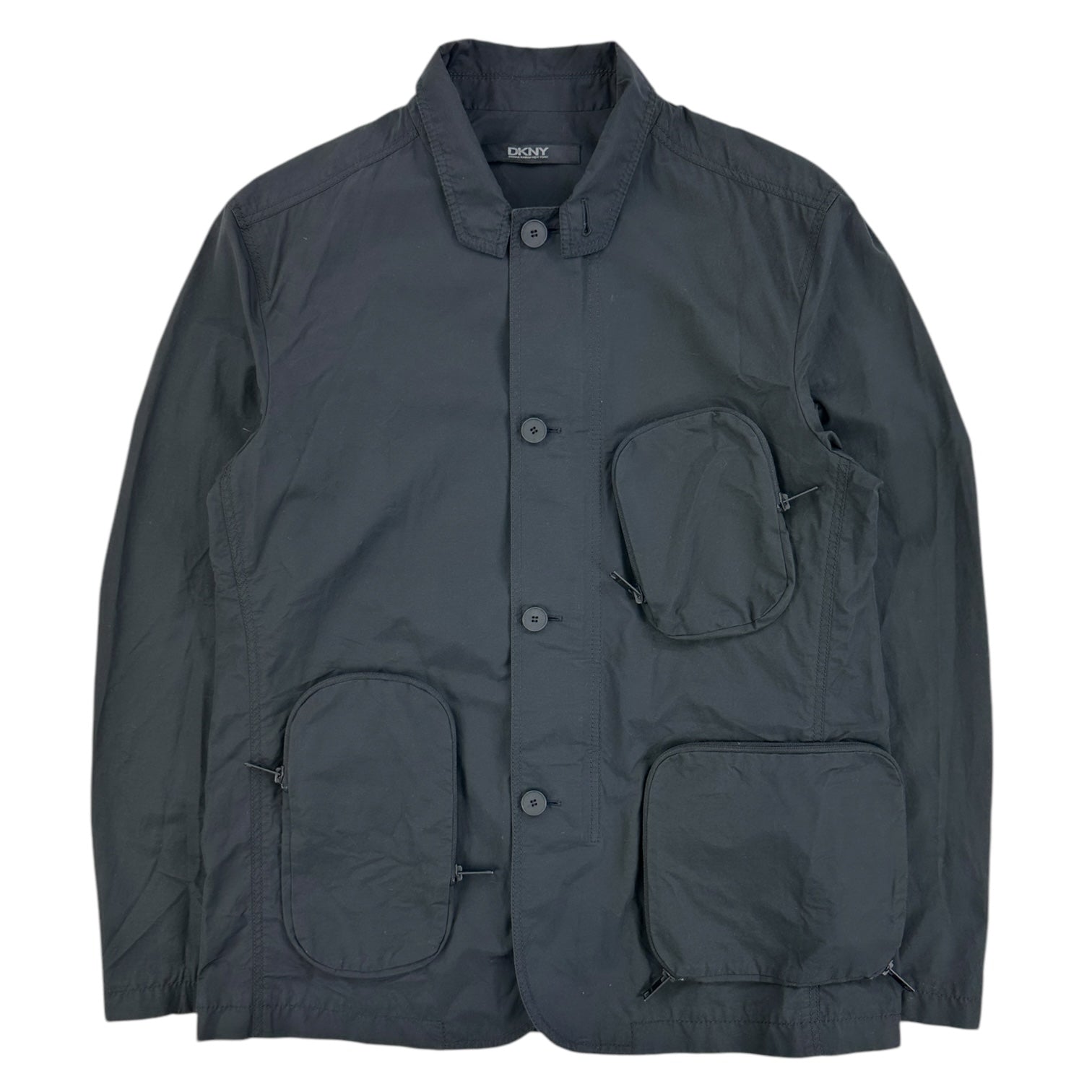 2000s DKNY Multipocket travel coat – insidetag