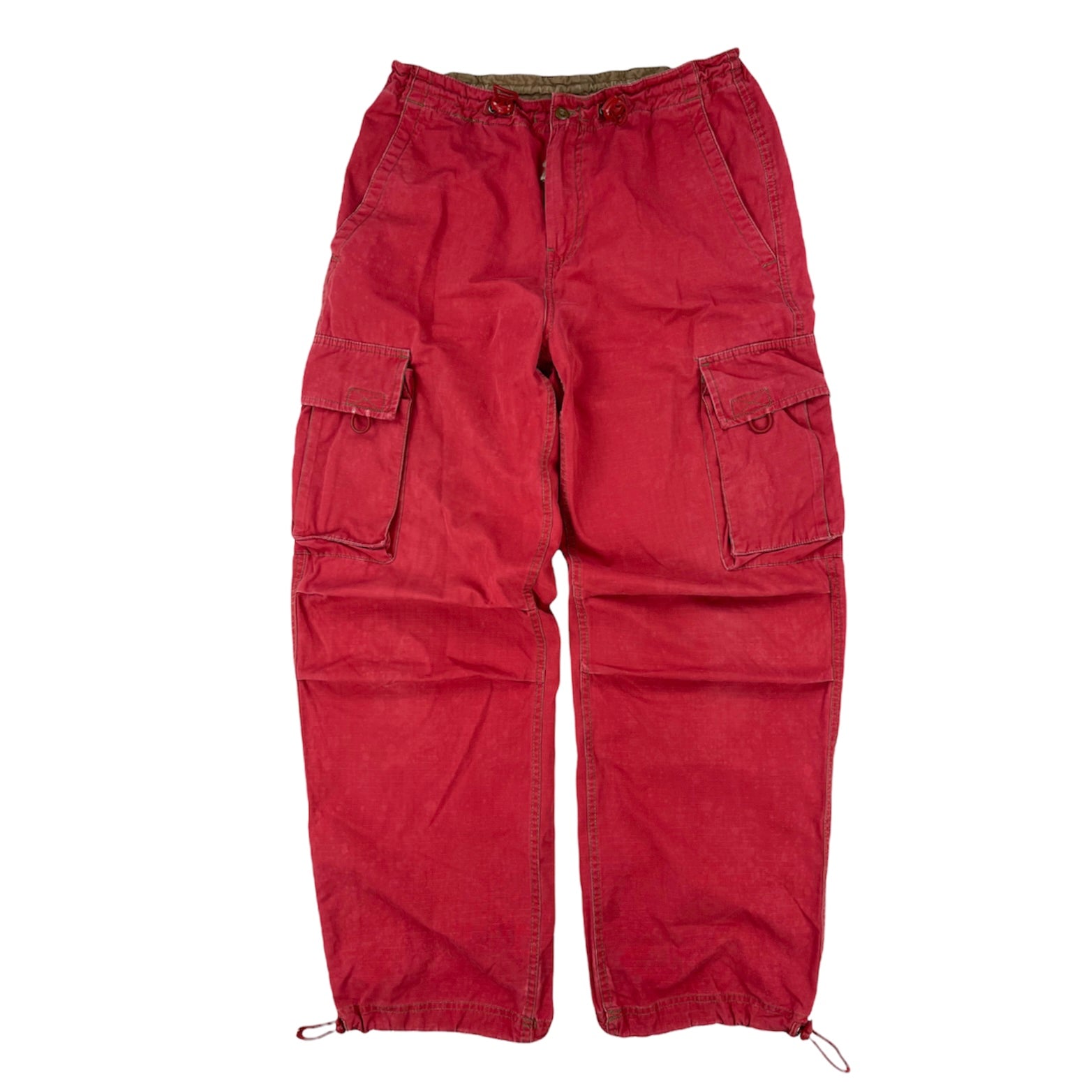 00s PARATROOPER CARGO WEAR ギミック カーゴ パンツ Abercrombie Fitch Cargo Pants Mens XL Paratrooper Baggy Zip Off