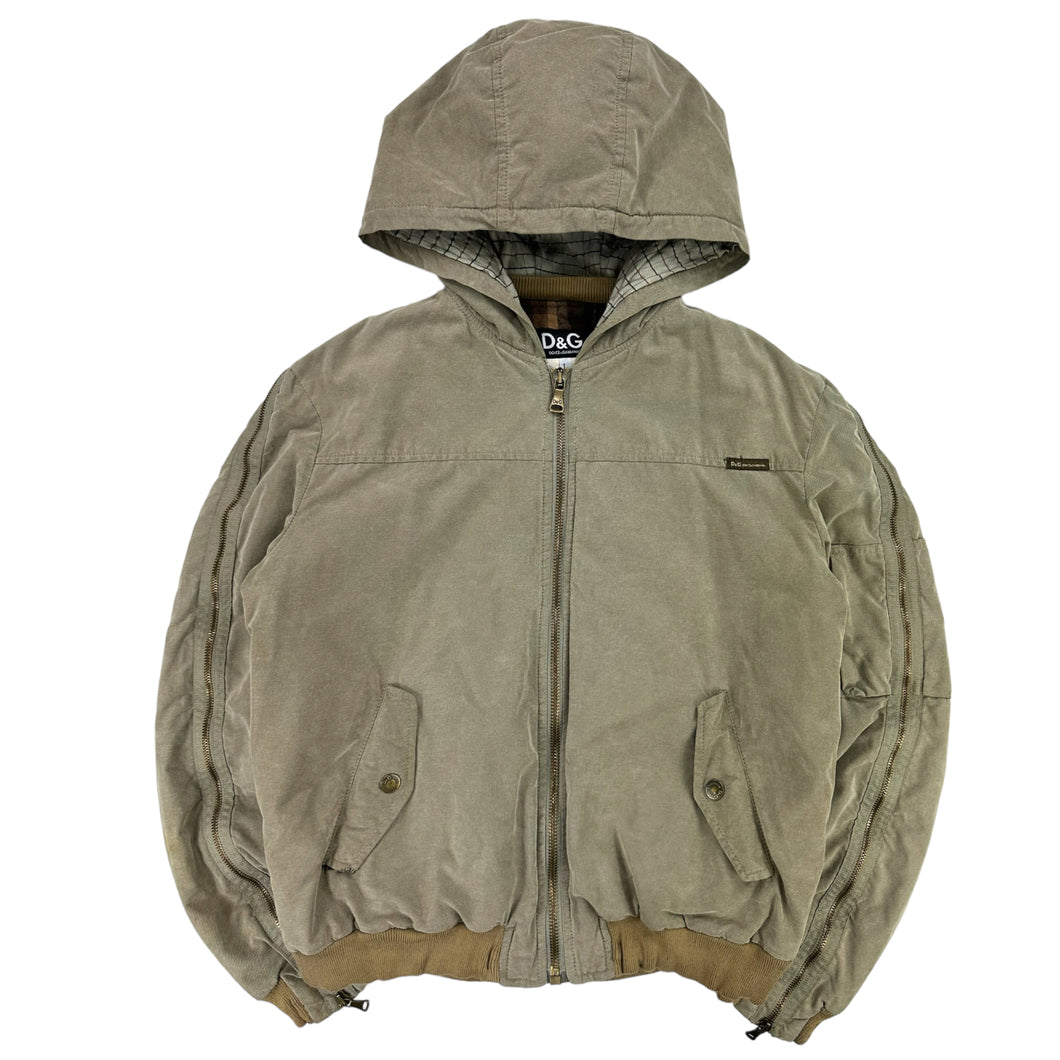 2003 Dolce & Gabbana Cargo arm zip bomber