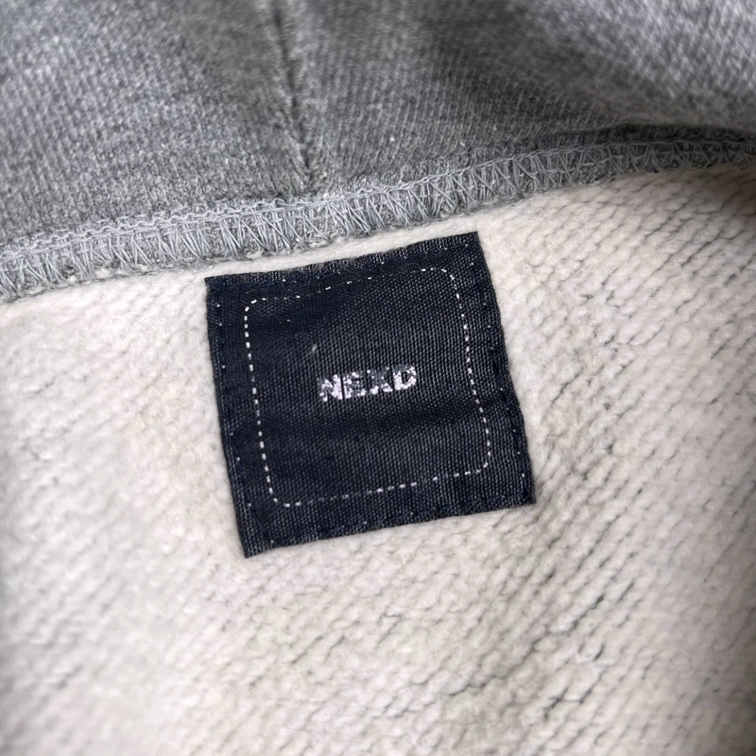 2000s Nexd Funnel Neck Hoodie with Integrated Thumb Holes
