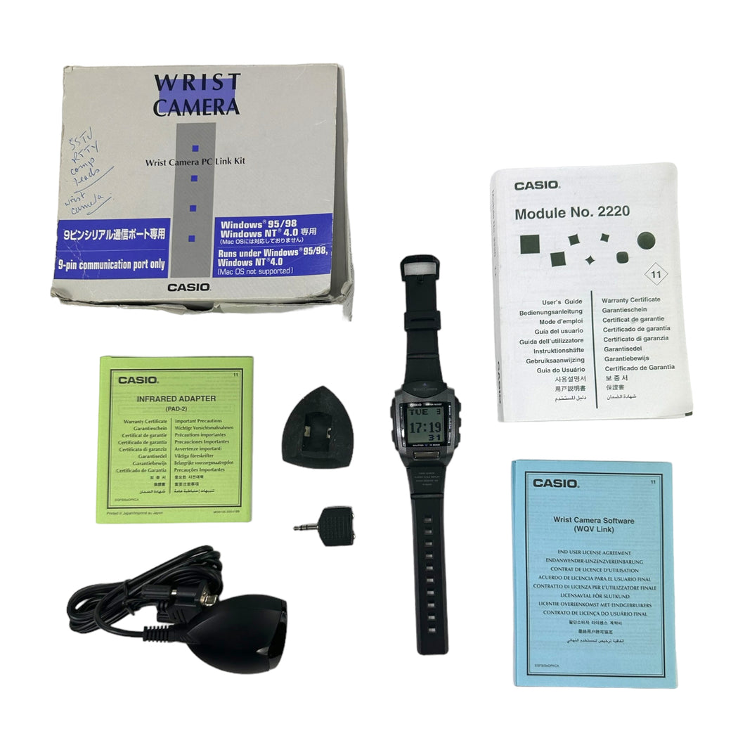 Casio wearable wrist digital camera watch WQV-1S-1UR 2220