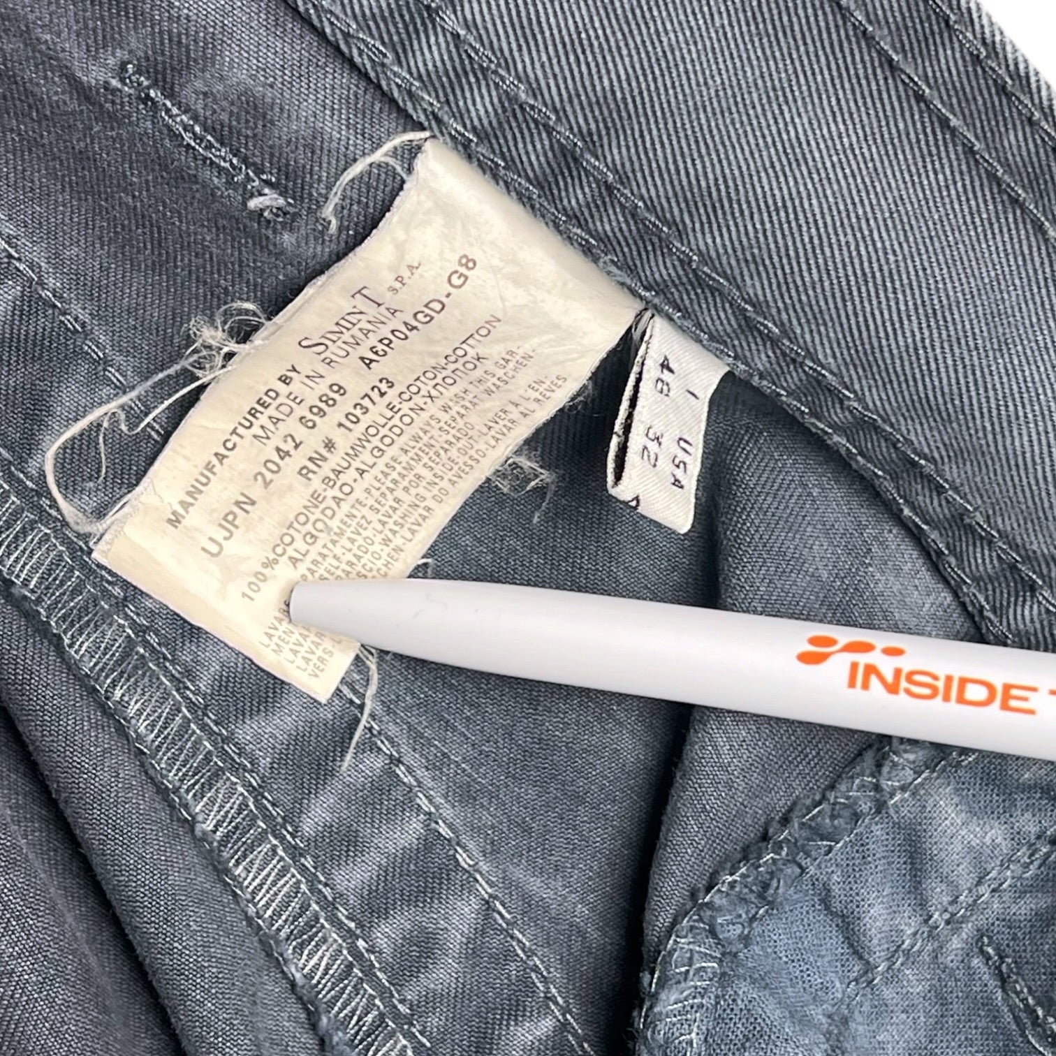 2000s Armani Jeans Articulated Utility Bottoms