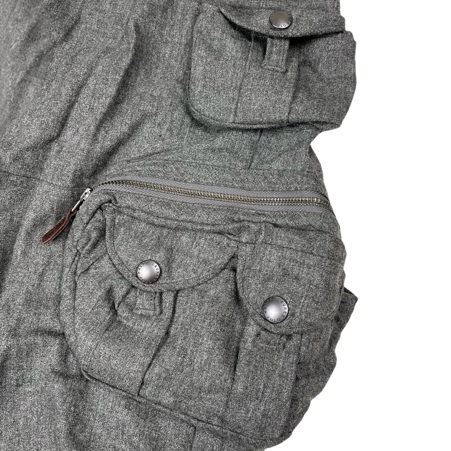 Polo Ralph Lauren Wool Multi-pocket Cargo Bottoms