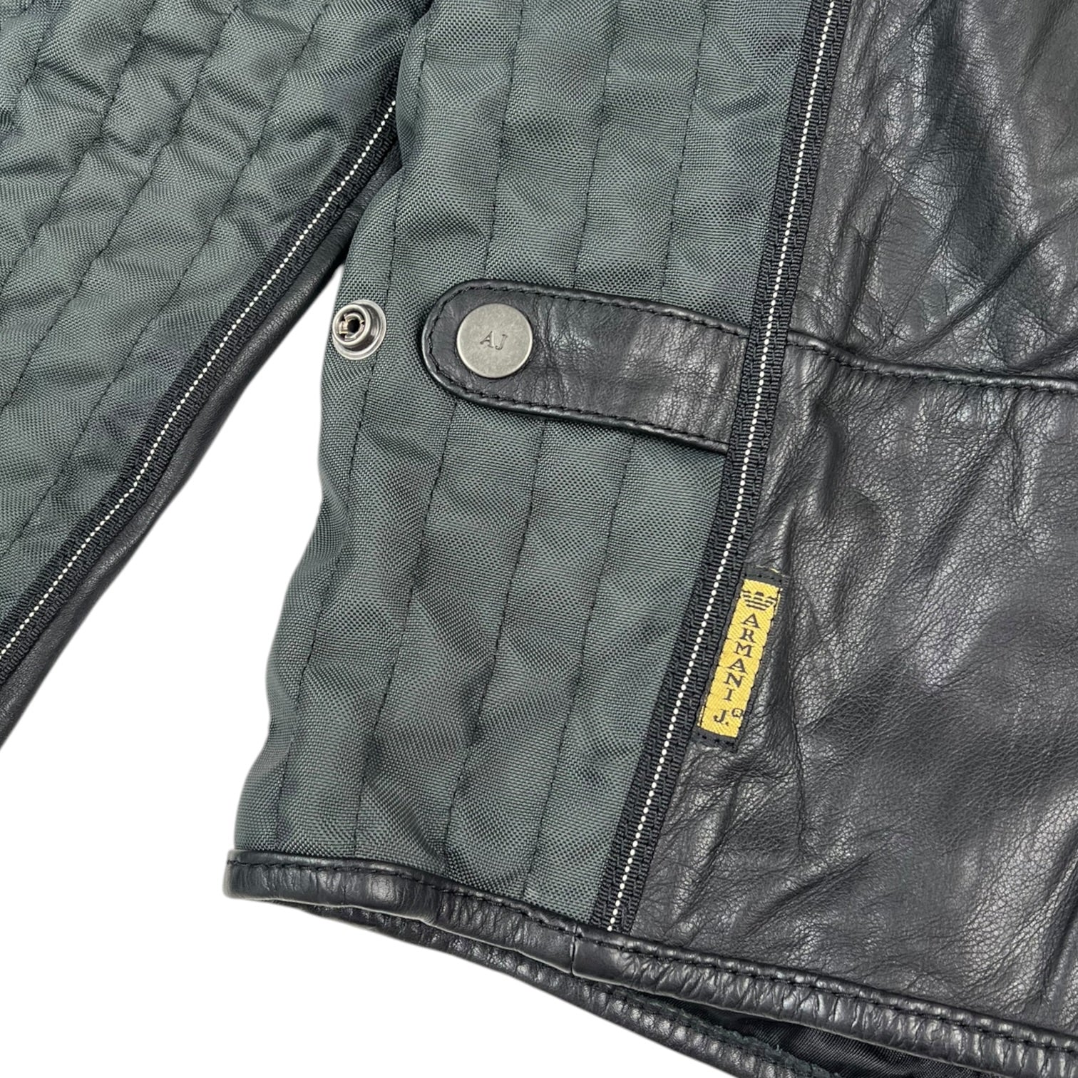 2000s Armani Jeans Leather Jacket