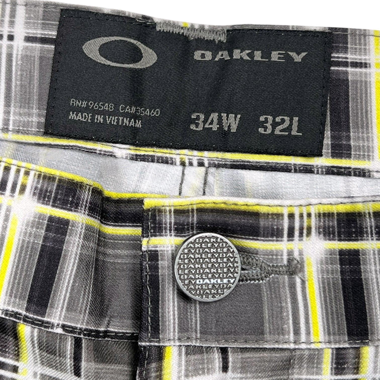Technical Plaid Trousers