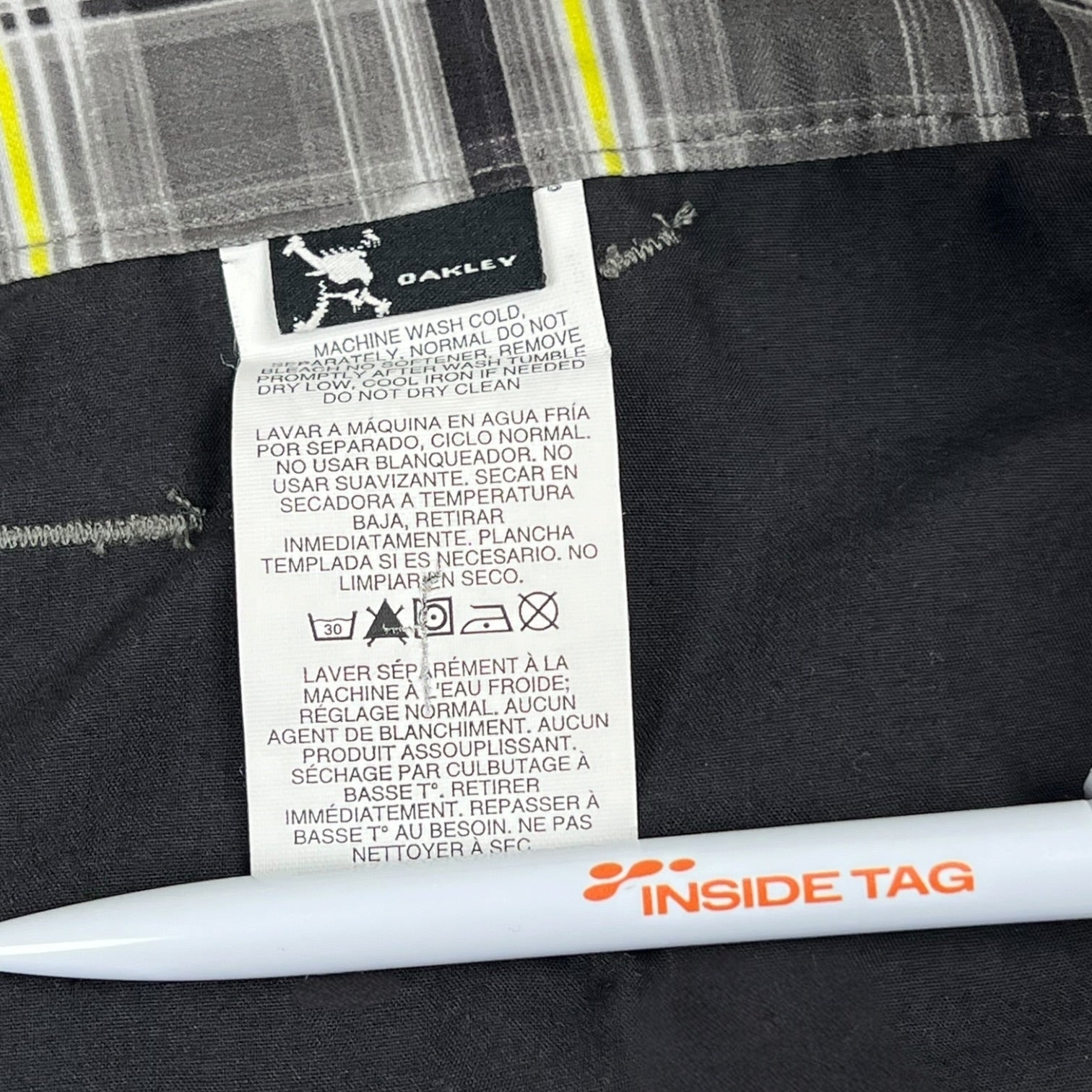 Technical Plaid Trousers