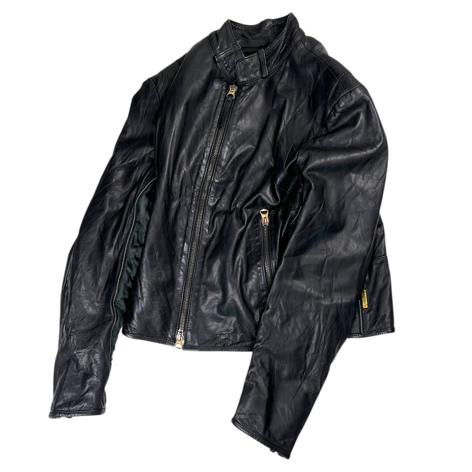 2000s Armani Jeans Leather Jacket