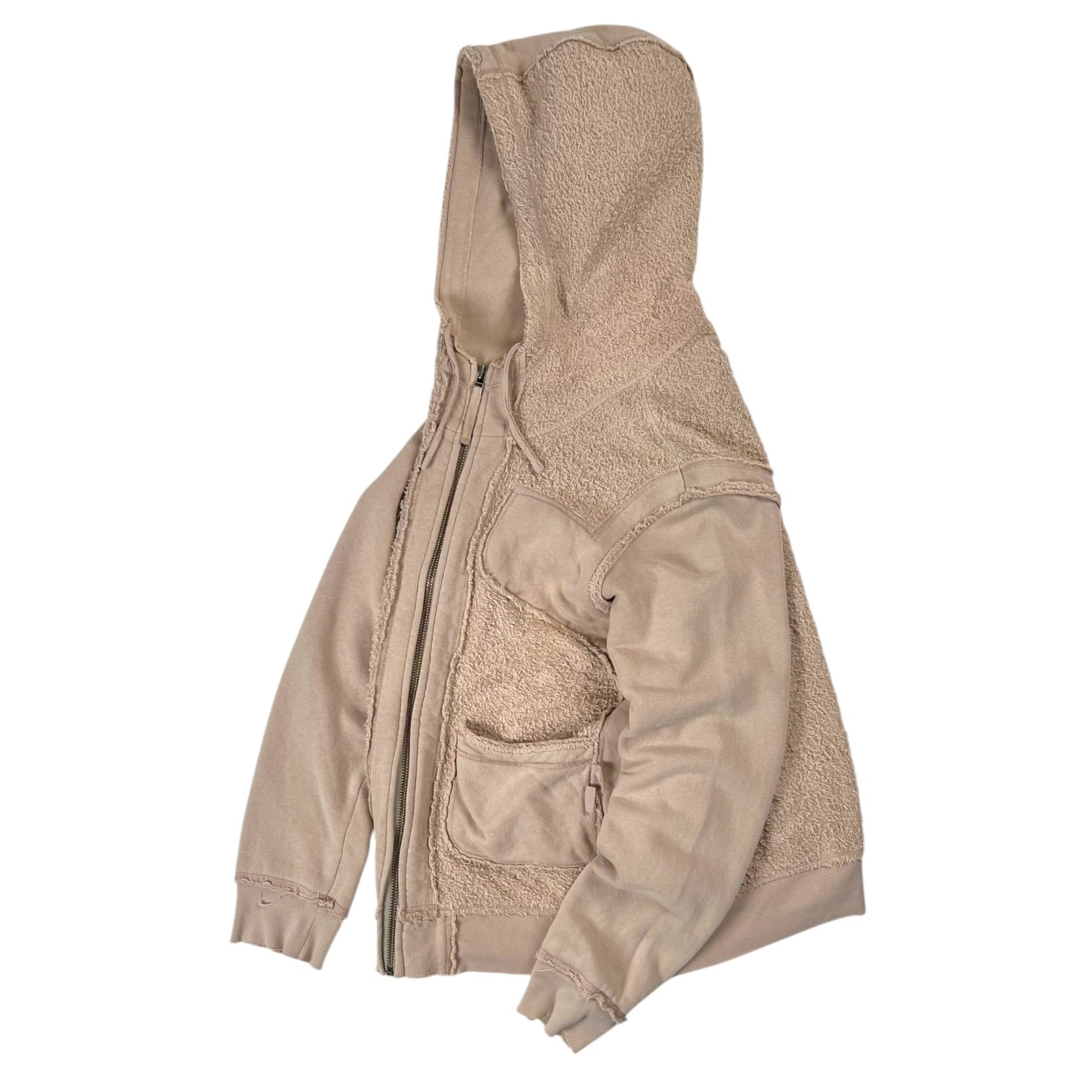2000 Marithè François Girbaud Terry Paneled Zip Hoodie