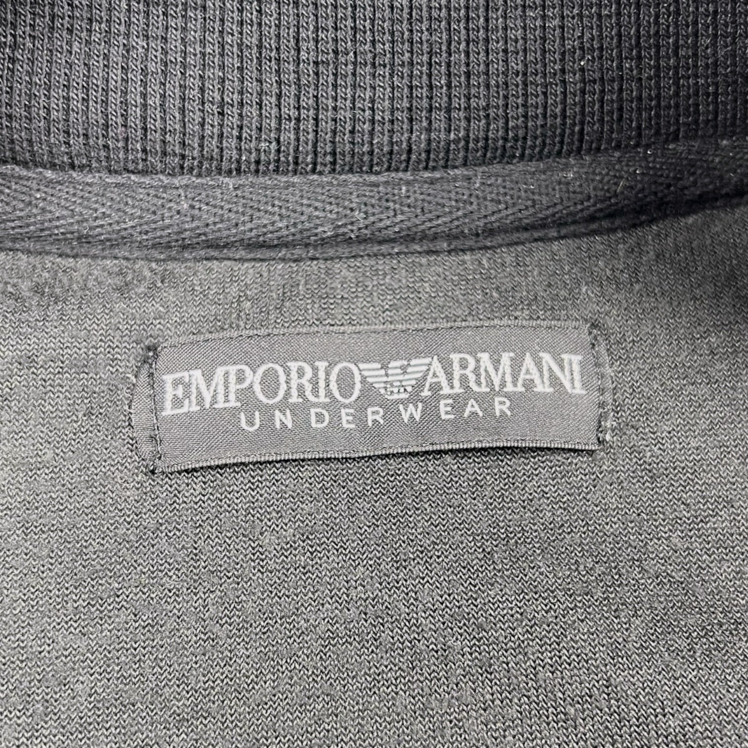 2000s Emporio Armani Velour Sweatshirt
