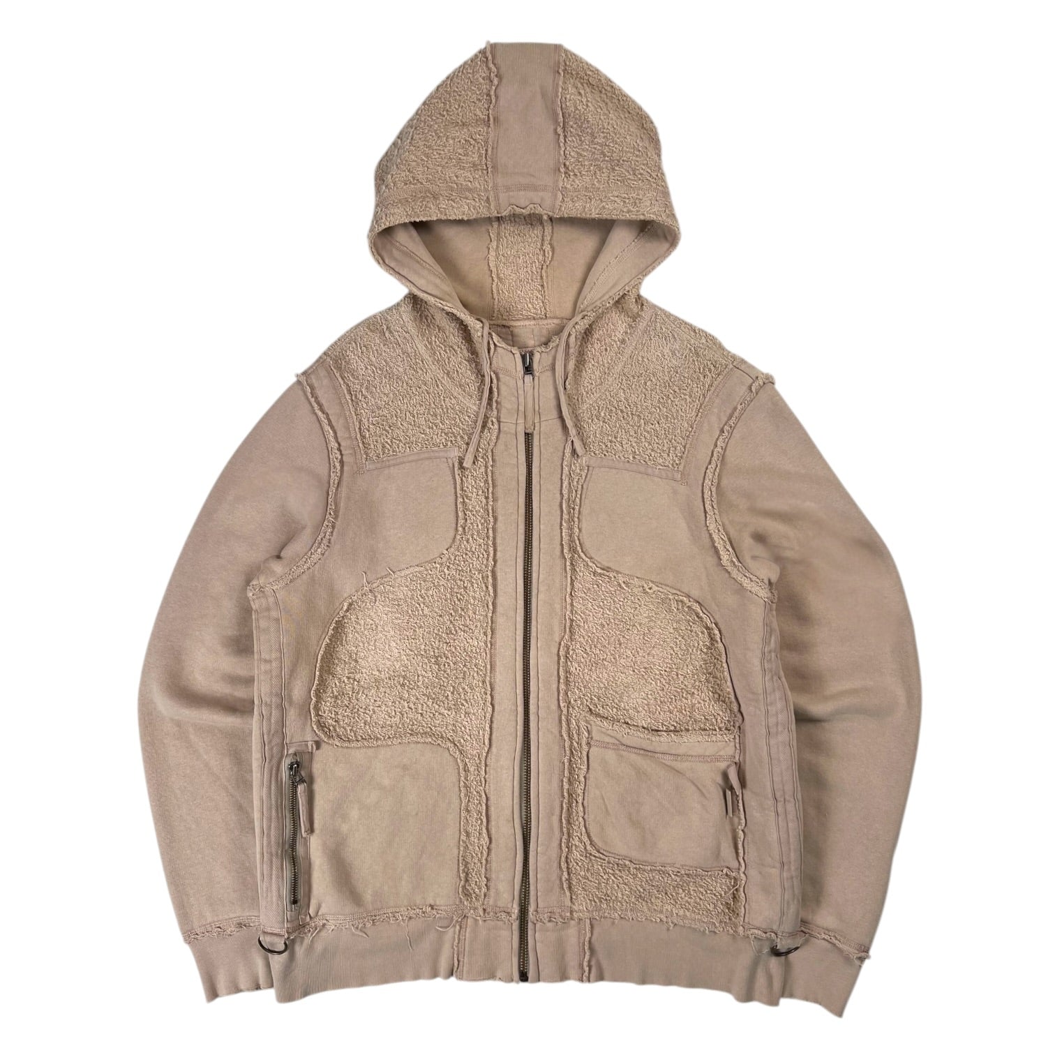 2000 Marithè François Girbaud Terry Paneled Zip Hoodie