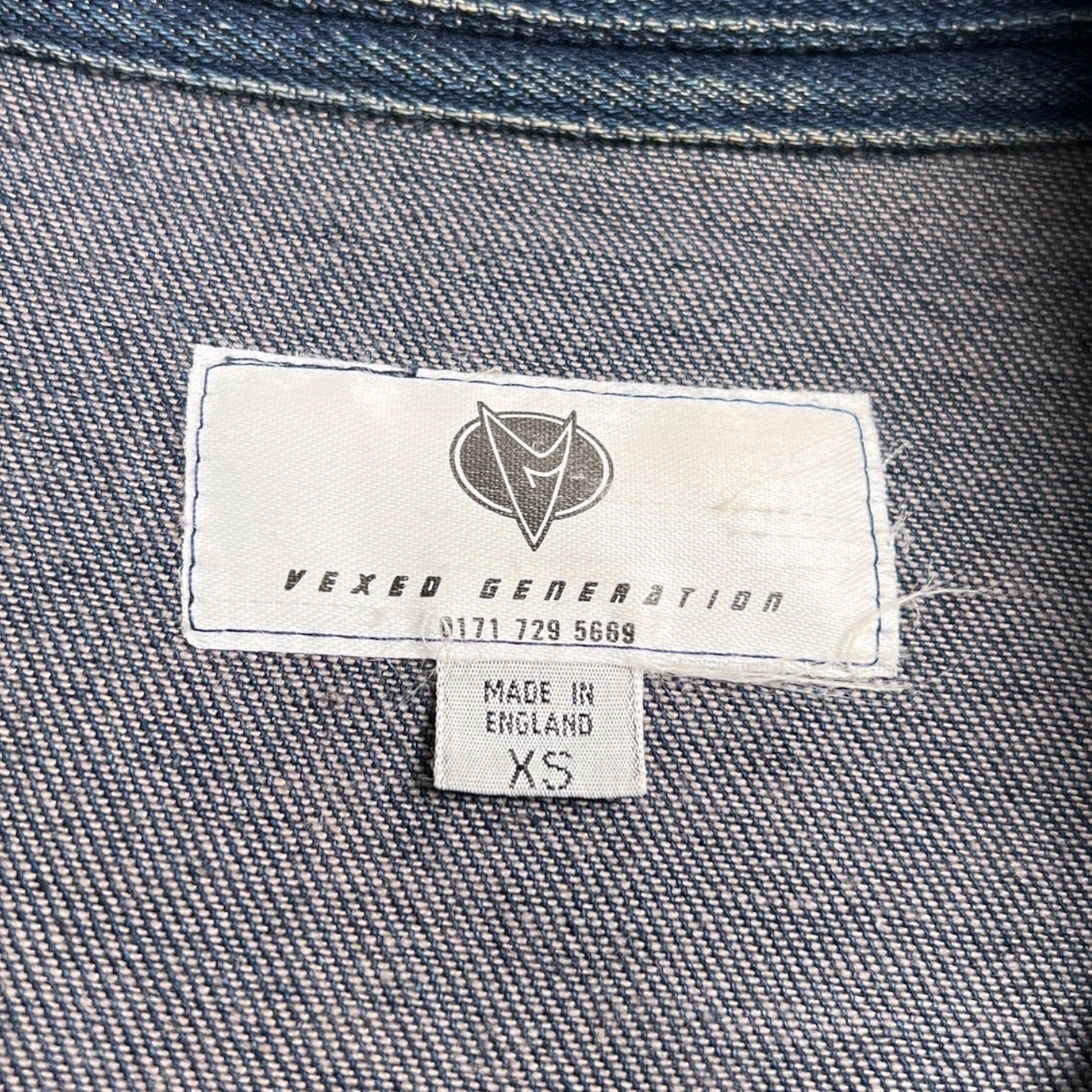 1990s Vexed Generation Panelled Denim jacket – insidetag