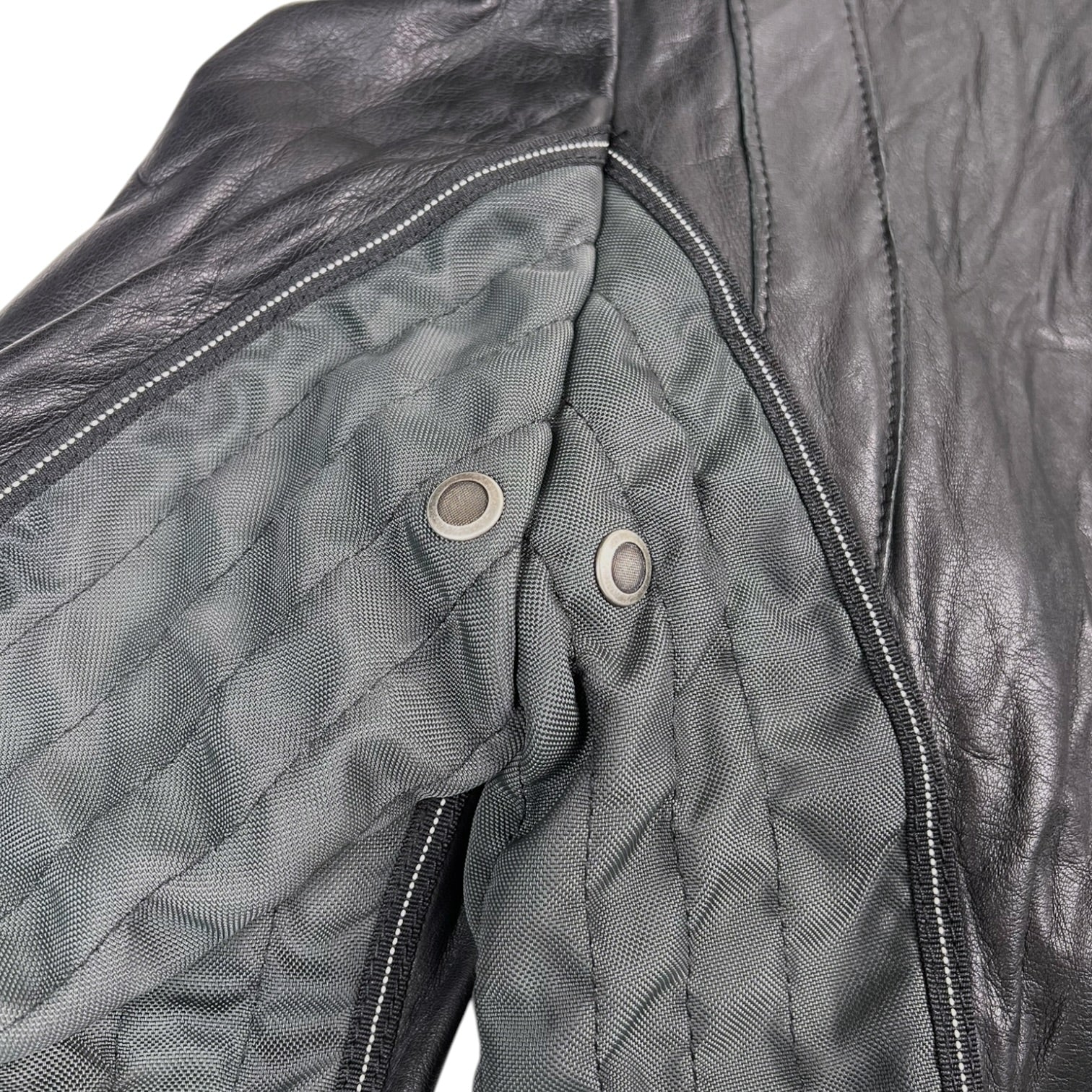 2000s Armani Jeans Leather Jacket