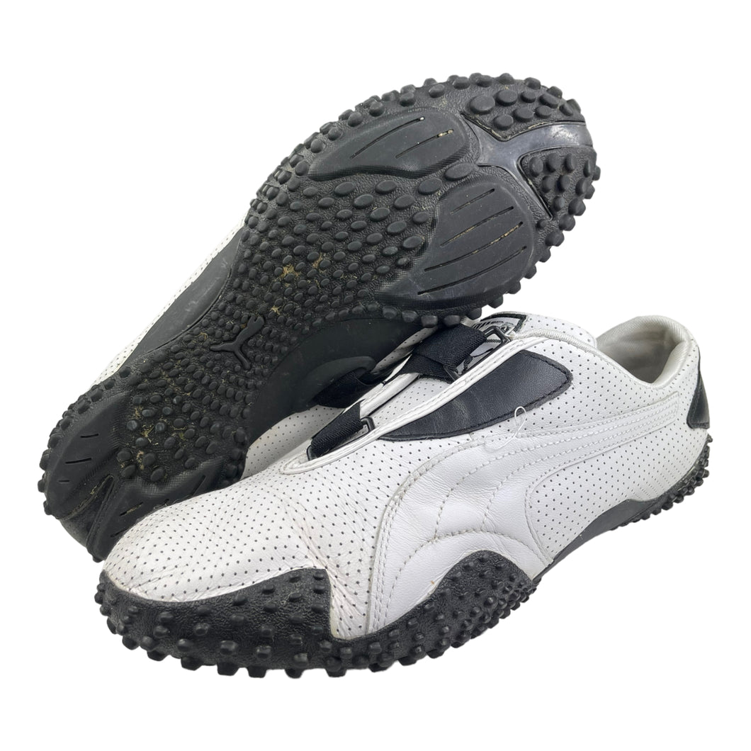 2000s Puma Mostro UK8 Perforated Wht/Blk