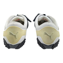 Load image into Gallery viewer, 2005 Puma Mostro UK8 Leather Wht/Slvr
