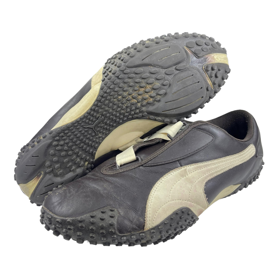 2000s Puma Mostro UK10 Leather Brwn/Cream
