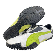 Load image into Gallery viewer, 2000s Puma Mostro UK7.5 Leather Wht/Lime
