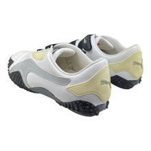 Load image into Gallery viewer, 2005 Puma Mostro UK8 Leather Wht/Slvr
