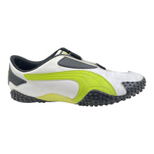 Load image into Gallery viewer, 2000s Puma Mostro UK7.5 Leather Wht/Lime
