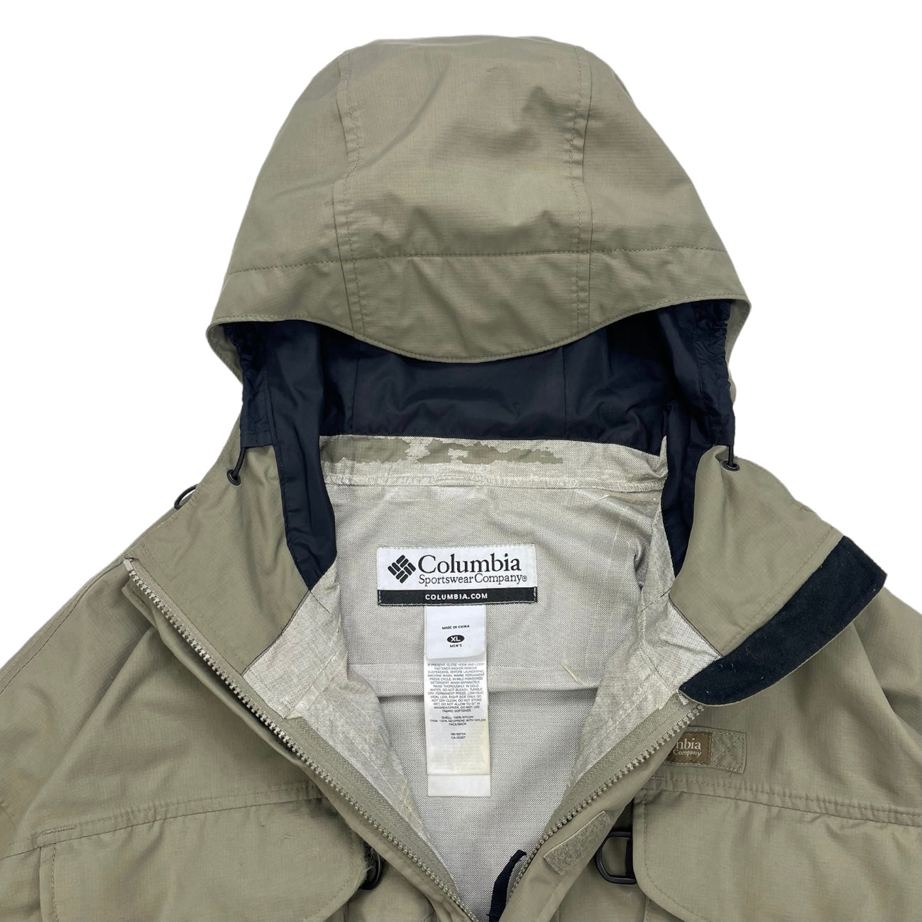 1990s Columbia PFG wading jacket – insidetag