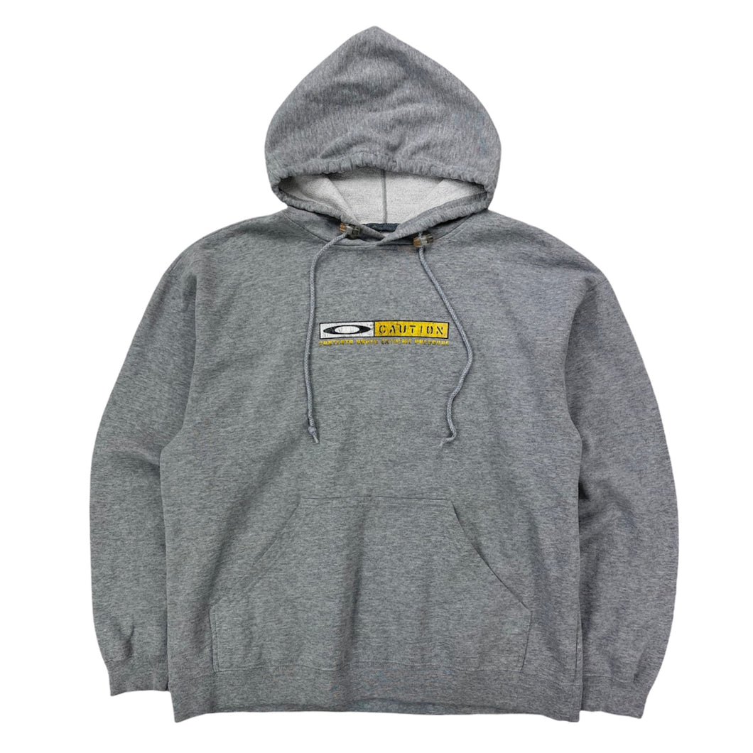 Oakley caution back print hoodie