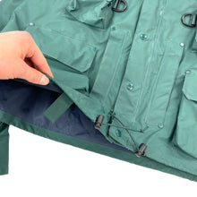 Load image into Gallery viewer, 1990s cabela’s rubber wading jacket

